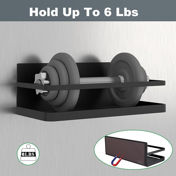 2 Pack Magnetic Spice Rack, Easy to Install on The Side of Refrigerator/Space Saving Kitchen Organization Shelf Organizer for Cabinet - Image 3