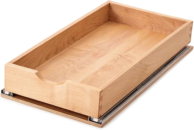Pull Out Cabinet Drawers - 9x2 Size Options (10-29'W,18-21'D), Pre-Assembled with Soft Close Slides, Solid Beechwood, Easy Installation(10'W x 21'D) by Unknown