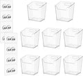 8-Pack Adhesive Cabinet Door Organizer Bathroom, Hanging Storage Bins, Stick on Wall Storage Container, Floating Bins Wall Mounted Organizer Under Sink Caddy for Kitchen Pantry Storage, Office, Dorm by Hiopeak