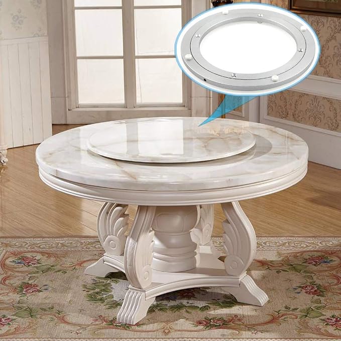 Aluminum Heavy Duty Lazy Susan Rotating Turntable Bearing Swivel Plate Hardware for Dining-Table (18 inch（10mm）) - Image 8