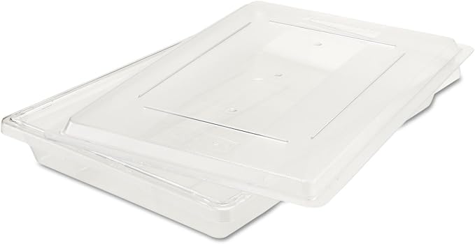 Rubbermaid Commercial Products Large Shallow Food Storage Container, 5 Gallon, Clear, for Restaurant/Kitchen/Cafeteria - Image 3