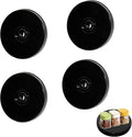 4PCS 3 inch Black Small Lazy Susan Turntable Mini Lazy Susan Acrylic Ball Bearing Rotating Tray for Spice Rack Table Cake Kitchen Pantry by Unknown