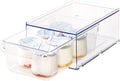 iDesign Linus Collection Stackable Kitchen Storage Drawer, Clear | For Fridge, For Pantry, For Under-Sink, For Cabinet by iDesign