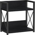 Giikin Countertop Organizer, 2 Tier Coffee Station Organizer for Desktop, Wood Counter Shelf Spice Rack for Kitchen (Black, M) by Giikin