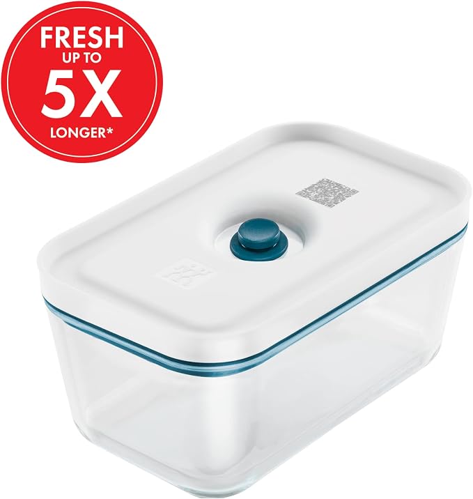 ZWILLING Fresh & Save Airtight Glass Food Storage Containers with Lids, Meal Prep Containers, Medium, La Mer - Image 5