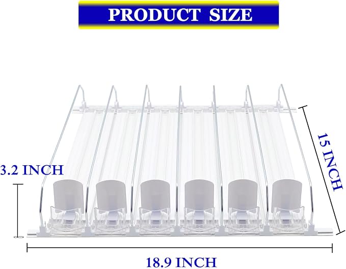AMLLLC Drink Organizer for Fridge - Storage 30 Cans | Self-pushing automatic drink dispenser for refrigerator|Space-saving storage|Perfect for fridge organizers and storage - Image 3