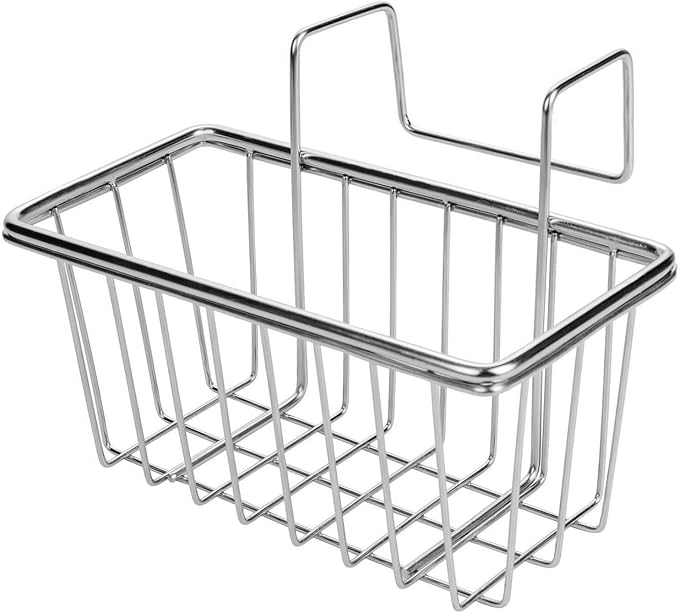 Stainless Steel Sponge Holder for Kitchen Sink | Rust Resistant, Quick Drying, Holds Sponges & Brushes, Stable Over Divider, Space Saving, Large Capacity by JIANYI