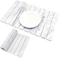 Elegant Grey Marble Drying Mat, Collapsible & Extra Large Absorbent Diatomite Stone Tray for Kitchen Counter, Quick Dry Dish Drying Pad for Dishes, Cups, Pots & Utensils 24”x16” by PEAKCLOUDS
