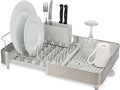 Joseph Joseph Extend Steel Expandable Dish Drying Rack with Removable Cutlery Holder Swivel Draining Spout, Stainless Steel by Unknown