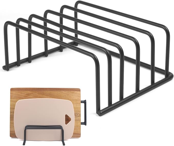 KitchenGenie 2Psc Cutting board organizers，(1.0 and 0.6 inch wide slots), cutting board holders, cutting board racks, cutting board storage, biscuit sheets, bakeware organizers for cabinets by Unknown