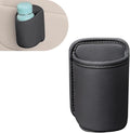 Shakas Car Door Large Cup Holder, Multifunctional Storage Bag Trash Can for Beverage Water Cup Mobile Phone, Waterproof Cleanable Leather Insert Organizer for Seat Back, for Cars Trucks (Black) by Unknown