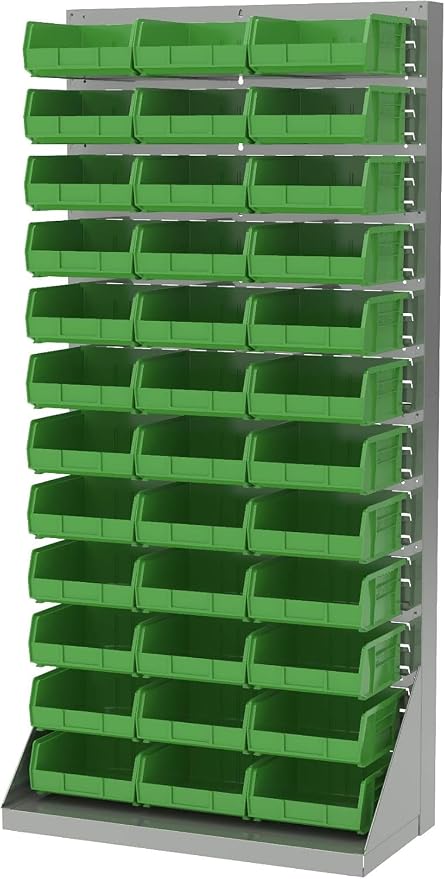 Akro-Mils 30235 AkroBins Plastic Storage Bins, 11"x11"x5", Black, 6-Pack - Image 10