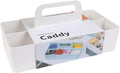 BLUE GINKGO Stackable Organizer Caddy, Long, White, Made in Korea | Portable. Adjustable. Home, Office & School Storage. by BLUEGINKGO