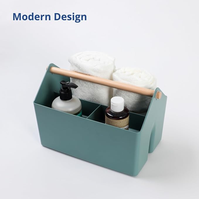 BLUE GINKGO Storage Basket, Medium 4.5L, Green, Made in Korea | Portable. Divided Storage Bin. Everyday Organization. - Image 7