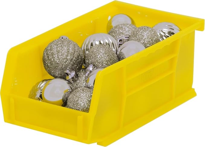 Akro-Mils 30220 AkroBins Plastic Storage Bins, 7"x4"x3", Yellow, 24-Pack | Space-Saving Stackable Bins for Garage, Pantry, Craft Organization - Image 8