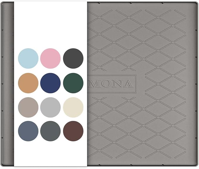 URMONA 25" x 19" Waterproof Silicone Mat in Multiple Sizes & Colors, Under Sink Mat for Kitchen & Bathroom, Pet Food Pad for Dogs & Cats, Kitchen Cabinet Liner, Multi-Purpose for Storage(Beige) by URMONA