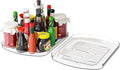 Clear Refrigerator Lazy Susan Turntable,15.7''x11.8'',Rectangular Fridge Turntable Organizer,Large Rotating Fridge Tray for Kitchen,Countertop,Pantry,Cabinet,Jars and Condiment Organizer,2 Pack by Yieach