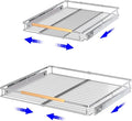 Pull Out Drawer Cabinet Organizer, Expandable Slide Out Storage Shelves - Heavy Duty, Durable and Smooth Slide-Out, 17" x 28" Wide x 22.5" Deep, 2 Pack by KIKIBRO