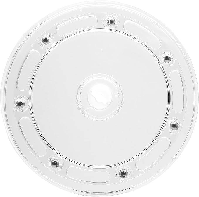 6 Inch Acrylic Turntable Organizer, Clear | 360 Degree Rotation, Round Turntable, For Kitchen Pantry Table Countertop Cabinet, Decorating - Image 5