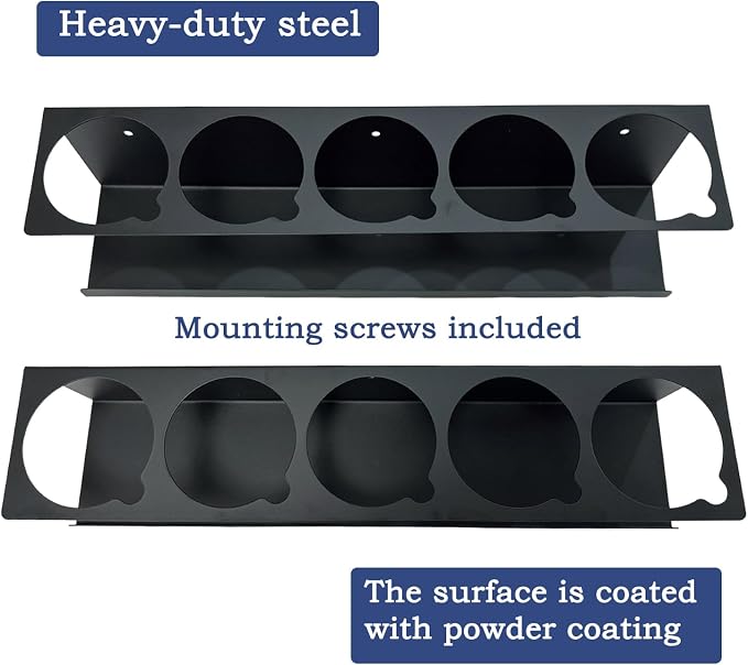 Spray Can Holder Organizer Aerosol Can Rack Wall Mount Spray Paint Storage Fit For Garage And Workspace (Pack of 2) - Image 3