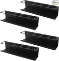 QWORK Heavy-Duty Aerosol Spray Can Holder Rack Organizer, Steel, Powder-Coated, Holds 20 Cans, 4 Pcs, Multipurpose Wall, Toolbox, Cart Mount, No Assembly Required by QWORK