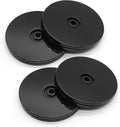 Piutouyar 4 Pcs Plastic Turntable Bearings Hardware, 4Inch/100mm, Black | Plastic Acrylic Black Turntable Organizer, For Kitchen Spice Rack Table Cake by Piutouyar