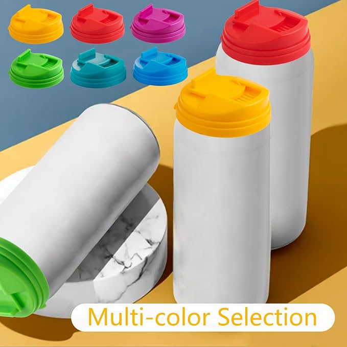 Soda Can Lid Covers, Reusable 2.4in Lids, 12-Pack | Round plastic covers fit standard soda, beer, juice and beverage cans for storage and drink protection. - Image 6