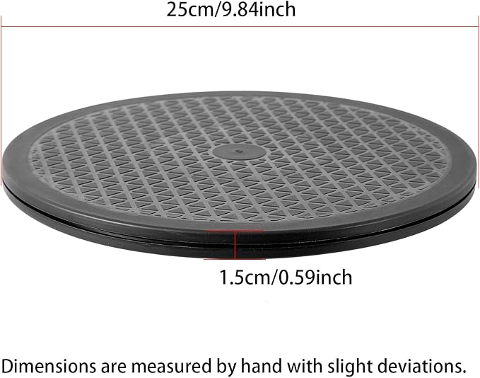 ZZRANYE 10 Inch Heavy Duty Rotating Swivel Stand - 360 Degree Rotating Lazy Susan Base with Steel Ball Bearings for Model Base/Rotating Plants/Crafts Stand Monitor/TV/Monitors/Potted Plants - Image 2