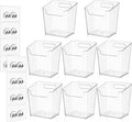 8-Pack Cabinet Door Organizer Adhesive, Hanging Storage Bins, Stick on Small Wall Basket, Makeup Organizer Caddy, Under Inside Cabinet Storage Container for Kitchen, Bathroom Organizer, Office, Dorm by Hiopeak
