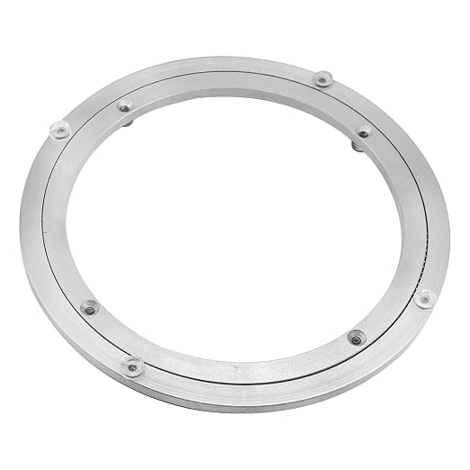 Aluminium Alloy Turntable Bearing, Heavy Duty Swivel Turntable Lazy Susan Rotating Bearing Turntable Round Dining Table Smooth Swivel Plate Hardware (250mm - 10inch) by Besimple