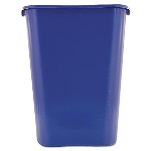 Rubbermaid Commercial Products Deskside Recycling Can, 10.25-Gallon/41-Quart, Blue Recycling Symbol, Plastic, for Bedroom/Bathroom/Office/Under Desk/Sink, Pack of 12 - Image 3