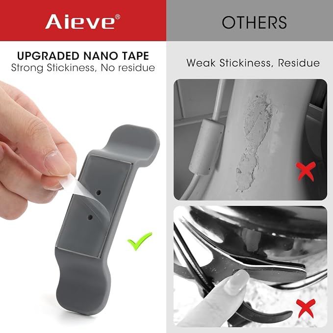 Aieve Cord Organizer for Appliances, 6 Pack Kitchen Appliance Cord Organizer, Appliance Cord Wrapper Cord Holder Cord Keeper Stick on Mixers, Coffee Maker, Pressure Cooker, Blender, Air Fryer - Image 3