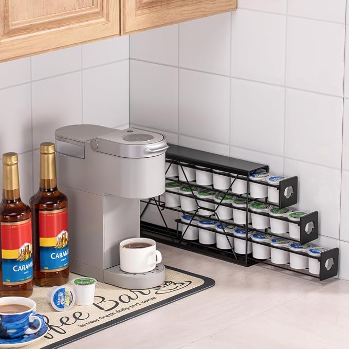 FlagShip K Cup Holder Drawer 3 Tier Coffee Pod Holder for K Pod Save Space Countertop Kitchen (24 Pods Capacity) - Image 8