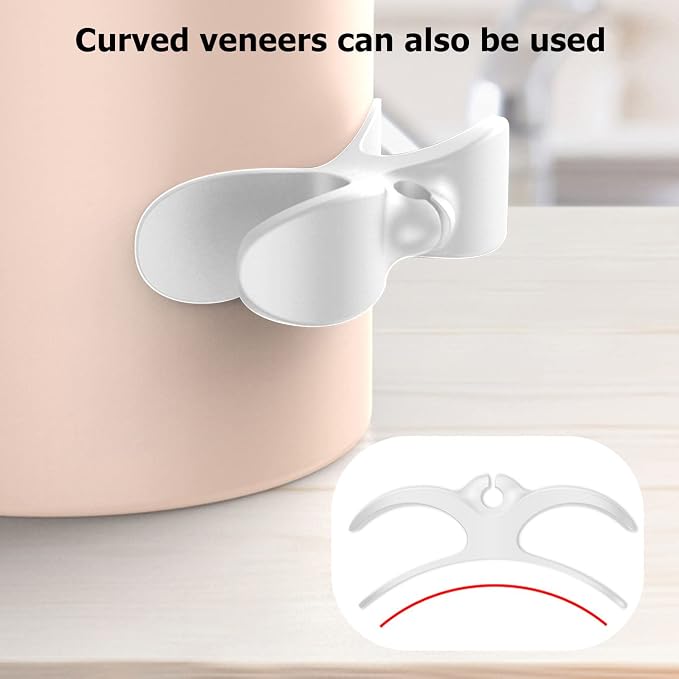 Cord Organizer for Appliances, 5 Pack Upgraded Cord Holder Cord Winder Stick Firmly on Kitchen Mixer, Blender, Coffee Maker, Pressure Cooker, Air Fryer and Small Appliances(White) - Image 4