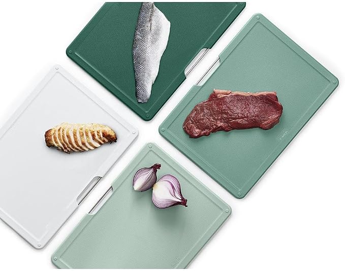 Joseph Joseph Folio 4-Piece Colour coded Cutting Board Set, Slimline case for organized Kitchen storage, Sage Green - Image 6