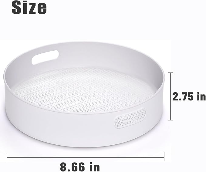 Lazy Susan Turntable 8.66 in 360 ° Rotates Multipurpose Round Turntable for Cabinet, Pantry, Kitchen, Countertop, Fridge, Bathroom Organizer (Small) - Image 7