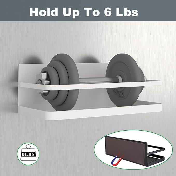 Magnetic Spice Rack Single Tier Refrigerator spice organizer Shelf, Easy to Install The Side of the Refrigerator - Image 3