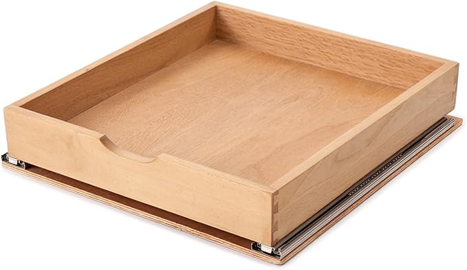 Pull Out Cabinet Drawers - 6x2 Size Options (12-23'W,18-21'D), Pre-Assembled with Soft Close Slides, Solid Beechwood, Easy Installation(21'W x 21'D) by Unknown