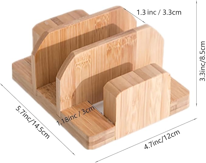 Kunovo Bamboo Pot Lid Holder,Cutting Board Organizer,Baking Sheet/Pan Organizer Rack for Cabinet (GGJ-A) - Image 5