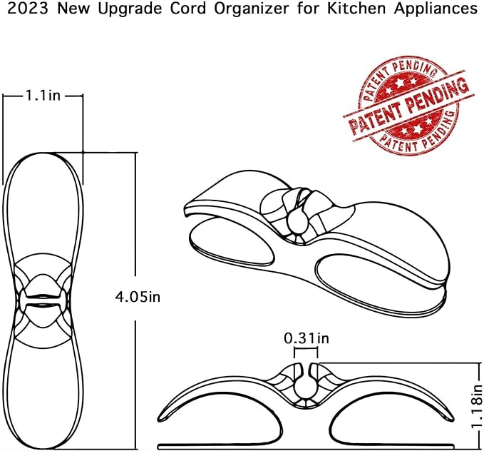 Cord Organizer Kitchen Appliances, Pastel Wrap for Stand Mixer | 3PCS Self Adhesive Stick On Silicone Cable Holder Keeper Winder Hook Clip, Electric Wire Hider, Compatible with KitchenAid - Image 5