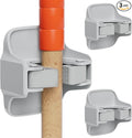 reliahom Broom Holder Wall Mount Mop Grippers organizer wall hanging, 3Pack | No Drilling Self Adhesive Easy install Anti-Slip Mop Broom Hanger Storage Rack for Kitchen,Laundry Room,Garden,Garage by reliahom