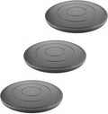 16 Inch Lazy Susan Turntable - Heavy Duty Rotating Swivel Steel Ball Bearings - Flat Base Stand for TV/Computer/Monitor/Arts/Crafts/Bonsai/Statue/Cabinet Organizer (3 Pack/Black) by VOLCANOESCLUB