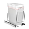 HOLDN’ STORAGE Pull-Out Trash Can for Under-Cabinet, 12 Gal / 48 qt | Heavy-Duty Chrome, Smooth Slide with Trash Bag Storage, Fits 13" Cabinet Opening (Bin Not Included) by HOLDN%E2%80%99STORAGE