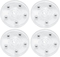 4Pcs Clear Acrylic Lazy Susan 2.5 Inch Turntable Organizer Bearings | Mini Lazy Susan, Small Lazy Susan Turntable, 360° Rotating Swivel Plate for Spice Rack, Cosmetic, Cake, Pantry, DIY Display by Adyoney