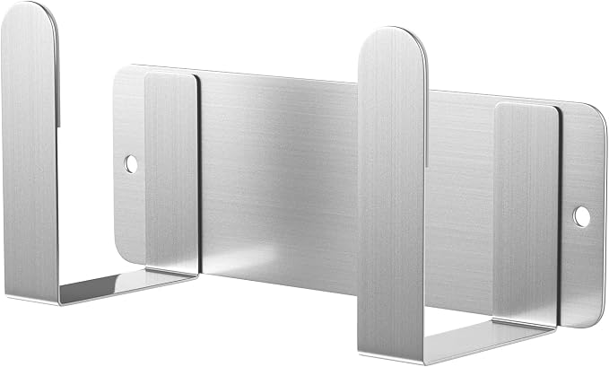 Stainless Steel Wall Mounted Cutting Board Holder Punch-Free Adhesive Multifunctional Kitchen Organizer Pot Lid Storage Rack 7" x 2.3" x 1.8" by BelleJoomu