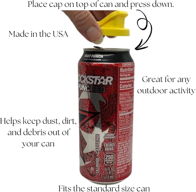 Can Cover - Best Can Cover For Standard Size Soda/Beer/Energy Drink Cans - Made In The USA - BPA-PCB Free - 4 pack (Assorted Color - Magnet) - Image 4