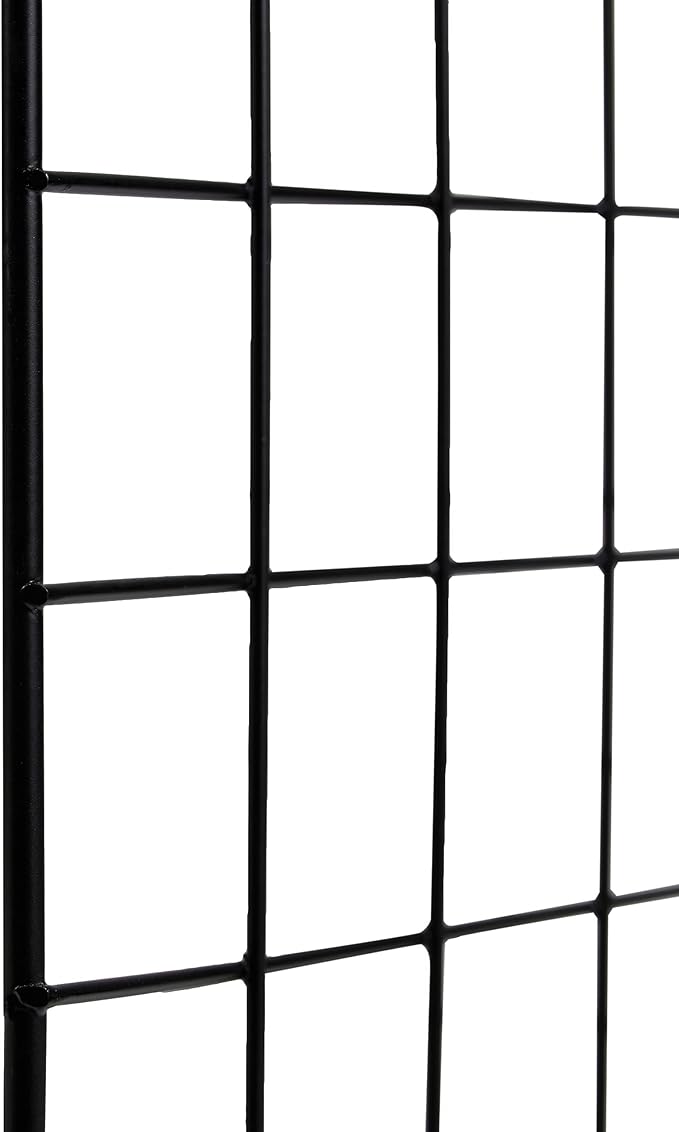 Amazon Basics 6-Cube Wire Grid Stackable Storage Organizer, Metal Shelving Unit, No-Tool Assembly, 26"W x 38"H x 12.6"D, Black - Image 4