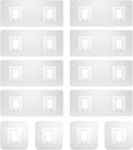 12 Pack Shower Caddy Adhesive Replacement, Waterproof Shower Shelf Adhesive Strips, Strong Adhesive Flat Hooks for Bathroom Storage Shelves and Kitchen Racks No Drilling, Clear by Lsnisni