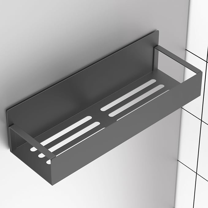 Metal Magnetic Spice Rack for Refrigerator Dark Gray, 2 Pack | Magnetic Shelves Heavy Duty for Fridge in Kitchen, Seasoning Storage Organizer, For Oven Washer and Dryer, For Heavier Items - Image 5