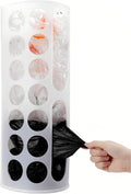 Lunies Plastic Bag Holder for Grocery Bags，Large Capacity Plastic Bag Dispenser, Multiple Grocery Bag Storage Organizer, Wall Mount Kitchen Trash Bag Holder(White,1 pack) by Lunies